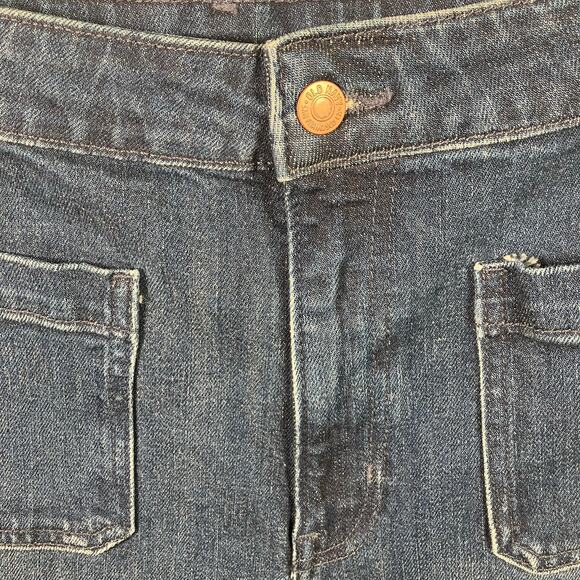 Old Navy Extra High-Rise Wide Leg Jeans‎ 18P Blue Denim Front Patch Pockets New - Picture 10 of 16